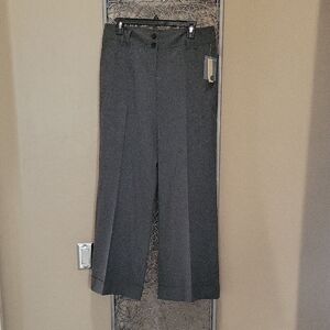 Michael Kors Dark Gray Low Rise Wide Leg Trousers